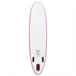 Pemberly Row Inflatable Stand Up Paddle Board Set in Red and White