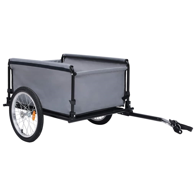 Pemberly Row Versatile 143.3 lbs Bike Trailer in Black and Blue