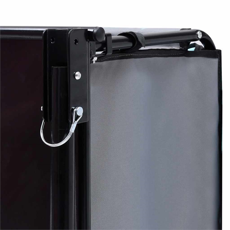 Pemberly Row Versatile 143.3 lbs Bike Trailer in Black and Blue