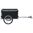Pemberly Row Versatile 143.3 lbs Bike Trailer in Black and Gray
