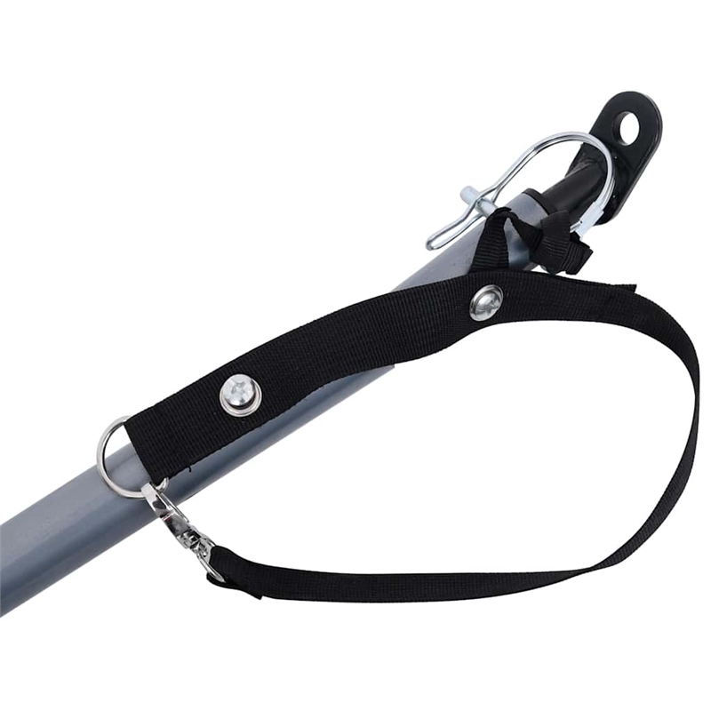 Pemberly Row Versatile 143.3 lbs Bike Trailer in Black and Gray