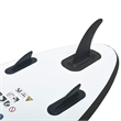 Pemberly Row Inflatable Stand Up Paddleboard Set in Black and White
