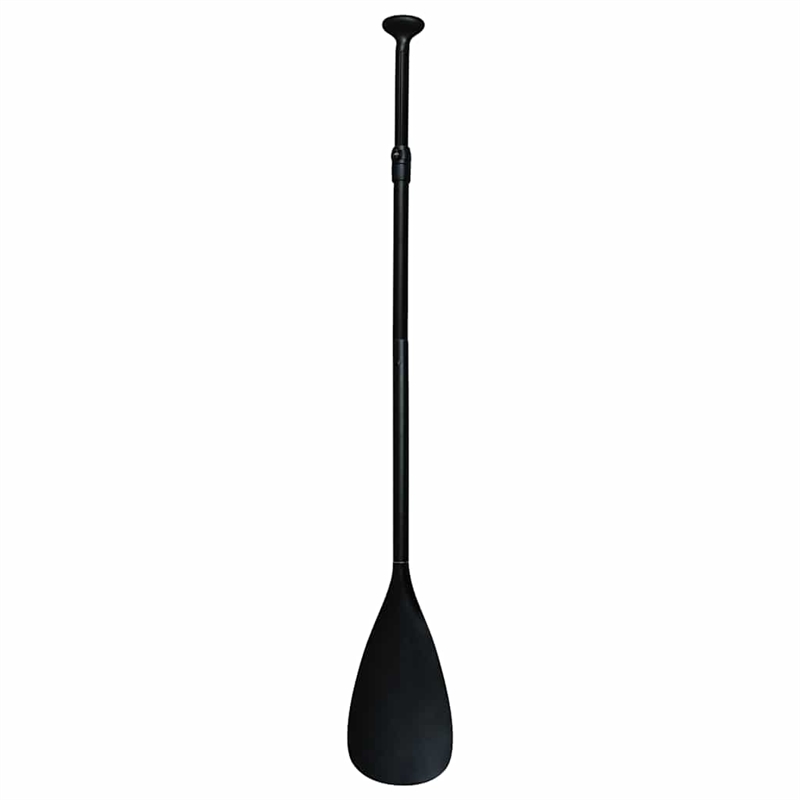 Pemberly Row Inflatable Stand Up Paddleboard Set in Black and White