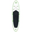 Pemberly Row Inflatable Stand Up Paddleboard Set in Green and White