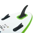 Pemberly Row Inflatable Stand Up Paddleboard Set in Green and White