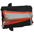Pemberly Row Sturdy 99.2 lb Iron Bike Trailer in Black and Orange