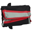 Pemberly Row Sturdy 99.2 lb Iron Bike Trailer in Black and Red
