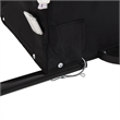 Pemberly Row Sturdy 66.1 lb Iron Bike Trailer in Black and Red