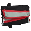 Pemberly Row Sturdy 99.2 lb Iron Bike Trailer in Black and Red