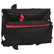 Pemberly Row Sturdy 99.2 lb Iron Bike Trailer in Black and Red