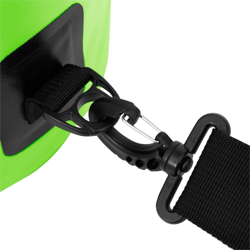 Pemberly Row Lightweight and Durable 7.9 gal PVC Dry Bag in Green