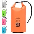 Pemberly Row Lightweight and Durable 7.9 gal PVC Dry Bag in Orange