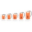 Pemberly Row Lightweight and Durable 7.9 gal PVC Dry Bag in Orange