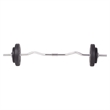 Pemberly Row Versatile 198.4lbs Barbell and Dumbbell Set in Black