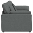 Pemberly Row Contemporary Modular Sofa with Cushions in Dark Gray