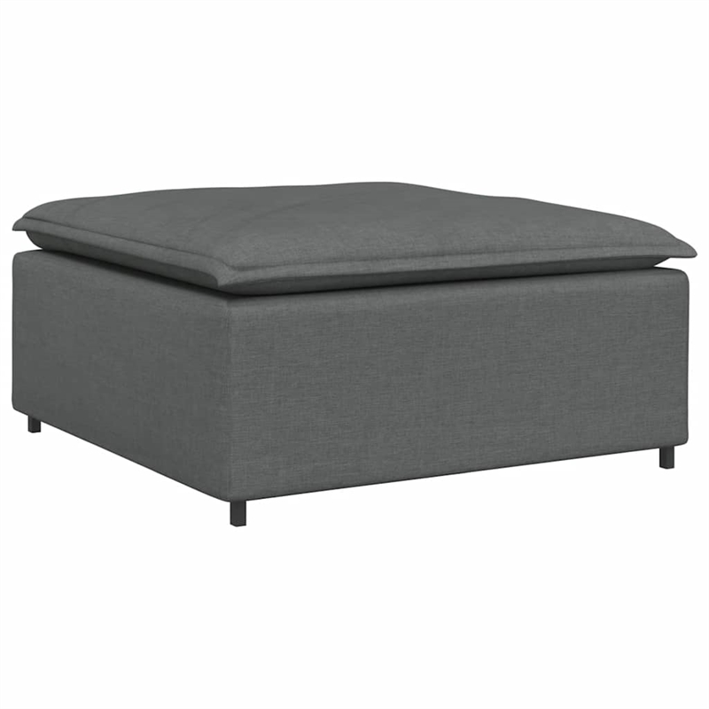 Pemberly Row Contemporary Modular Oversized Sofa in Dark Gray Fabric