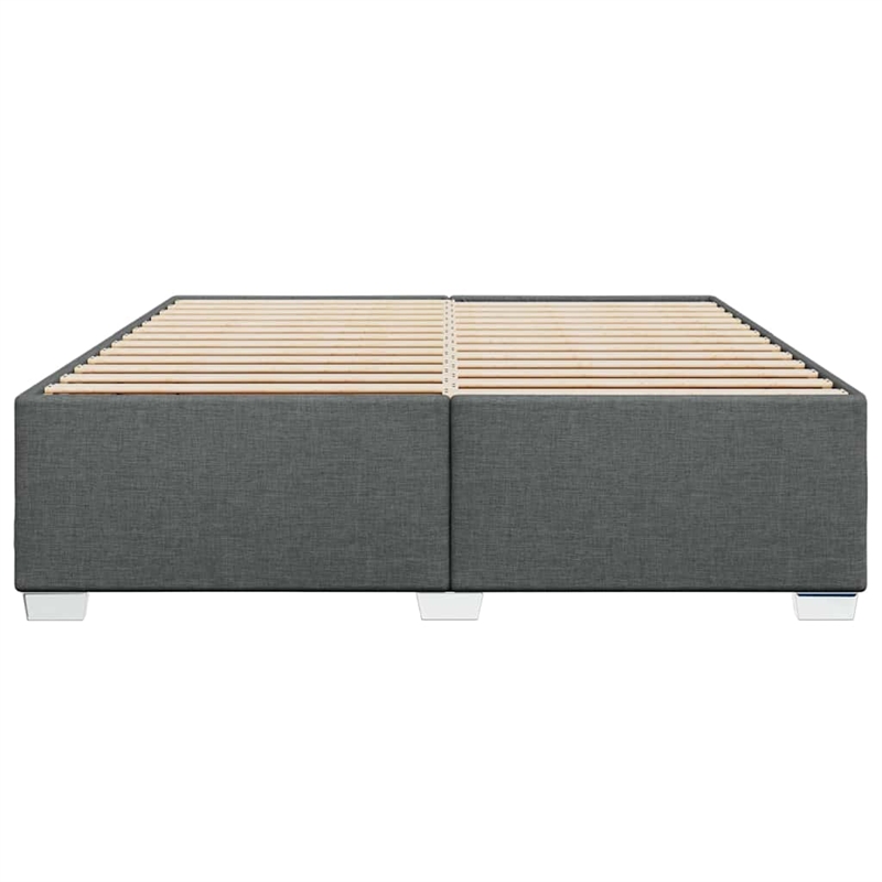Pemberly Row Engineered Wood California King Bed Frame in Dark Gray
