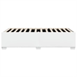 Pemberly Row Contemporary Twin XL Faux leather Bed Frame in White