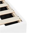 Pemberly Row Faux Leather California King Bed Frame in White