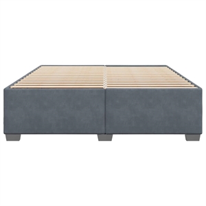 Pemberly Row Contemporary Modren King Bed Frame in Dark Gray