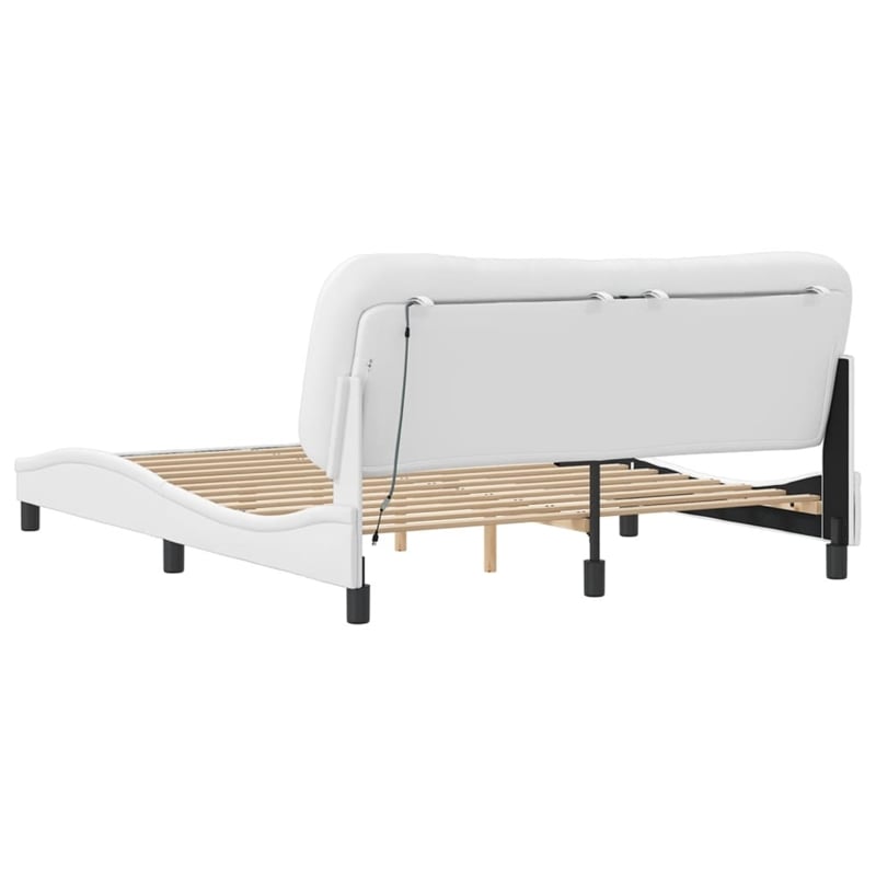 Pemberly Row Bed Frame with LED without Mattress 