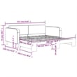 Pemberly Row Contemporary Solid Wood Daybed With Trundle in Dark Grey