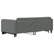 Pemberly Row Contemporary Solid Wood Daybed With Trundle in Dark Grey