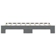 Pemberly Row Contemporary Solid Wood Daybed With Trundle in Dark Grey