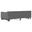 Pemberly Row Contemporary Daybed With Trundle in Dark Gray Finish