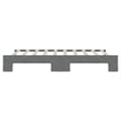 Pemberly Row Contemporary Daybed With Trundle in Dark Gray Finish
