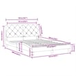 Pemberly Row Contemporary Engineered Wood Full Bed XL Frame in Dark Gray