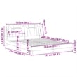 Pemberly Row Faux Leather Queen Bed Frame without Mattress in White