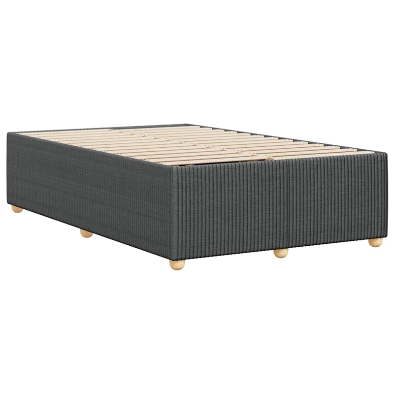 Pemberly Row Contemporary Engineered Wood Full Bed Frame in Dark Gray