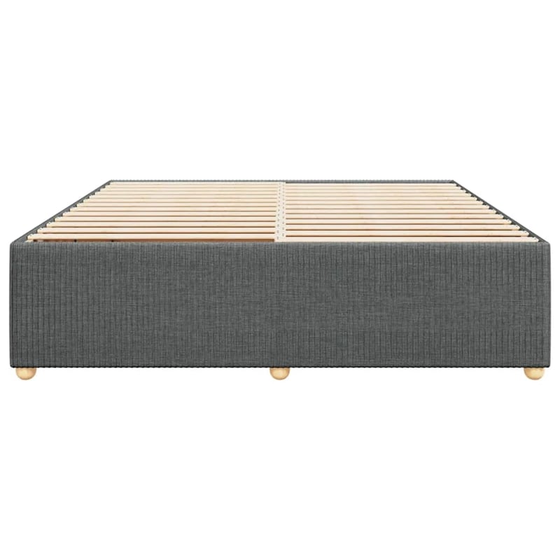 Pemberly Row Engineered Wood California King Bed Frame in Dark Gray