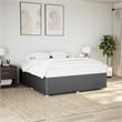 Pemberly Row Engineered Wood California King Bed Frame in Dark Gray