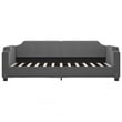 Pemberly Row Contemporary Solid Wood Twin Day Bed Frame in Dark Grey