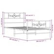 Pemberly Row Contemporary Powder-Coated Steel Twin Bed Frame in Black
