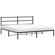 Pemberly Row Rectangular Powder-Coated Steel Full Bed Frame in Black