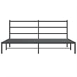 Pemberly Row Rectangular Powder-Coated Steel Full Bed Frame in Black