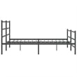 Pemberly Row 76 x 79.9 Steel Powder-Coated Bed Frame in Black