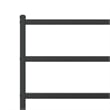 Pemberly Row 76 x 79.9 Steel Powder-Coated Bed Frame in Black