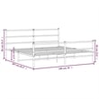 Pemberly Row 76 x 79.9 Steel Powder-Coated Bed Frame in Black