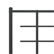 Pemberly Row Contemporary Powder-Coated Steel Twin Bed Frame in Black