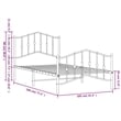 Pemberly Row Contemporary Powder-Coated Steel Twin Bed Frame in Black
