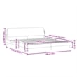 Pemberly Row Contemporary Fabric Polyester King Bed Frame in Light Grey