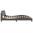 Pemberly Row Cal King/Double Bed Frame Without Mattress in Dark Grey