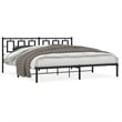 Pemberly Row Rectangular 76.0 x 80.0 Steel Bed Frame in Black