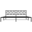 Pemberly Row Rectangular 76.0 x 80.0 Steel Bed Frame in Black
