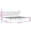 Pemberly Row Rectangular 76.0 x 80.0 Steel Bed Frame in Black