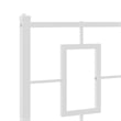 Pemberly Row Rectangular Powder-Coated Steel Twin Bed Frame in White